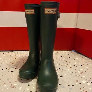 Green hunter boots